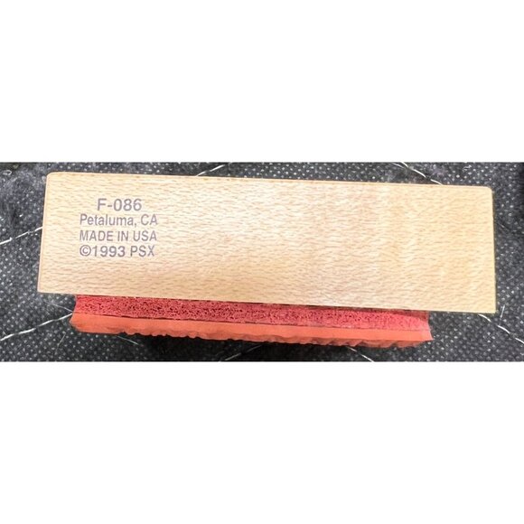 Vintage PSX 1993 Happy Hanukkah Rubber Stamp F-086 - Picture 2 of 3